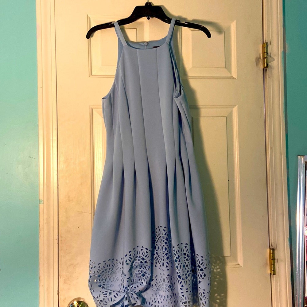 Light blue graduation dress